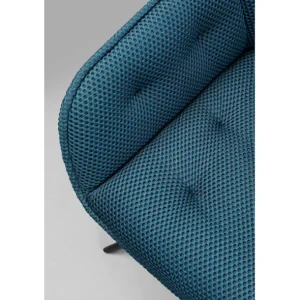Best KARE Design Swivel Chair Carlito Mesh Bluegreen
