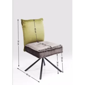 Hot KARE Design Swivel Chair Chelsea Green