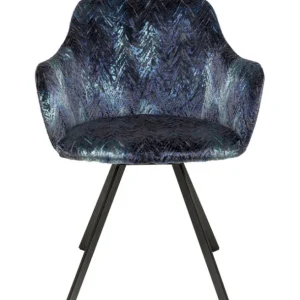 Fashion KARE Design Swivel Chair Coco Hugs Keops Blue Limited