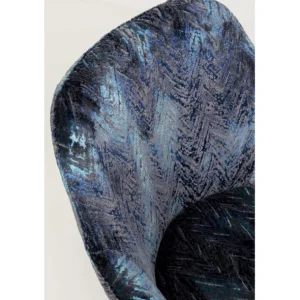 Fashion KARE Design Swivel Chair Coco Hugs Keops Blue Limited