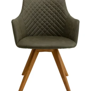 New KARE Design Swivel Chair Coco Wood Green