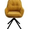 Online KARE Design Swivel Chair Molly Yellow