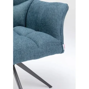 Outlet KARE Design Swivel Chair Thinktank Blue