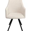 Discount KARE Design Swivel Chair with Armrest Modino Cream