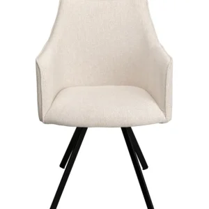 Discount KARE Design Swivel Chair with Armrest Modino Cream
