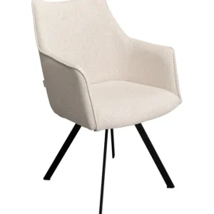 Discount KARE Design Swivel Chair with Armrest Modino Cream