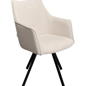 Discount KARE Design Swivel Chair with Armrest Modino Cream