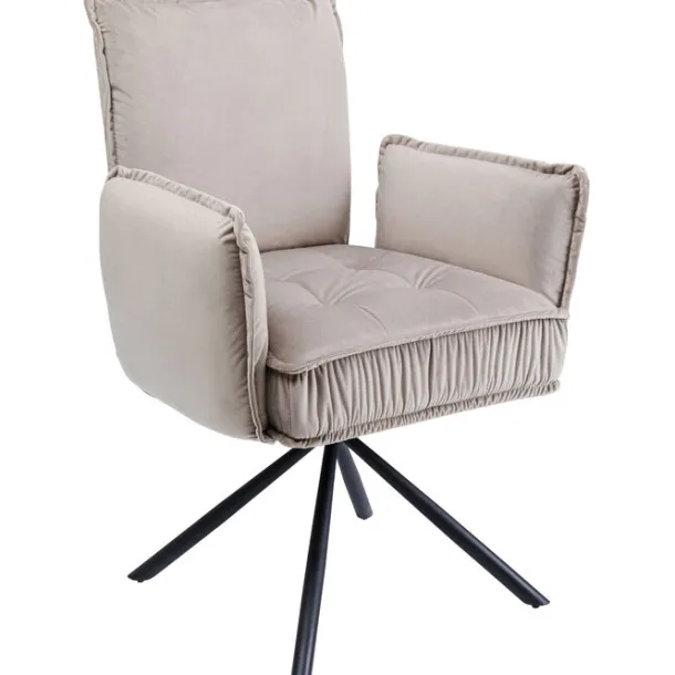 swivel_chair_with_armrest_3-2.webp Hot KARE Design Swivel Chair with Armrest Chelsea Grey