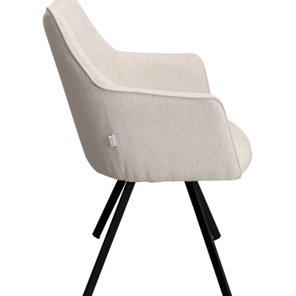 swivel_chair_with_armrest_3-6.webp Discount KARE Design Swivel Chair with Armrest Modino Cream
