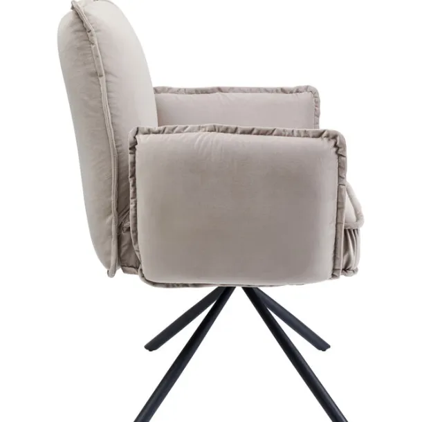 swivel_chair_with_armrest_4-2.webp Hot KARE Design Swivel Chair with Armrest Chelsea Grey