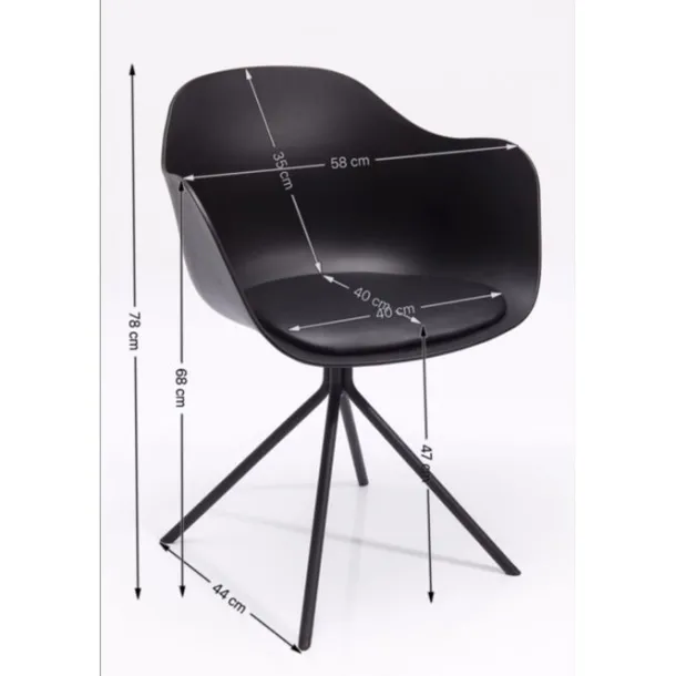 swivel_chair_with_armrest_4-5.webp Sale KARE Design Swivel Chair with Armrest Bel Air