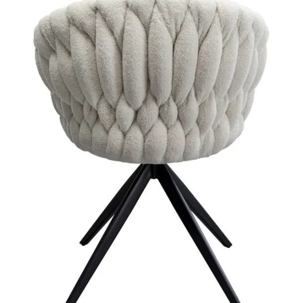swivel_chair_with_armrest_4-9.webp New KARE Design Swivel Chair with Armrest Knot Boucle