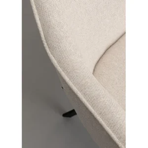 Discount KARE Design Swivel Chair with Armrest Modino Cream