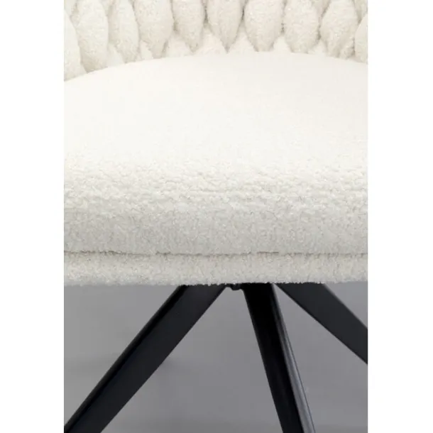 swivel_chair_with_armrest_7-9.webp New KARE Design Swivel Chair with Armrest Knot Boucle
