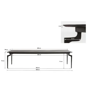 Clearance KARE Design Table Bug 300x90cm