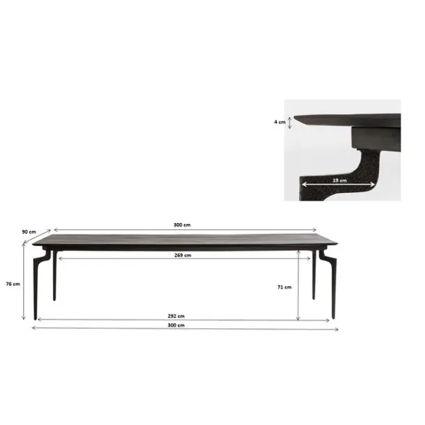 table_bug_xcm_4.webp Clearance KARE Design Table Bug 300x90cm