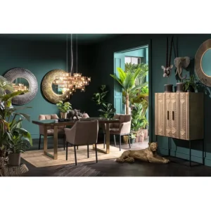 Outlet KARE Design Table Conley Brass 180x90cm
