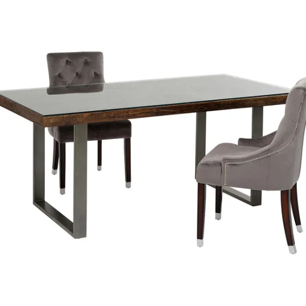 table_conley_crude_steel__0.webp Discount KARE Design Table Conley Crude Steel 180x90