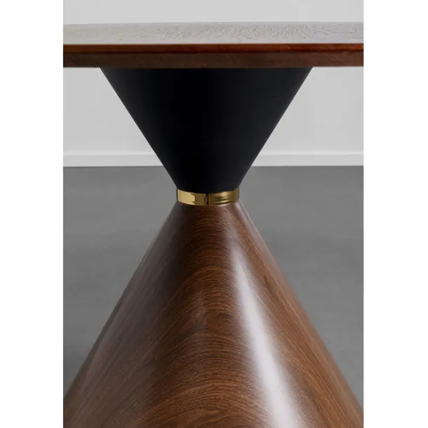 table_cono_walnut_cm_4.webp Clearance KARE Design Table Cono Walnut Ø120cm