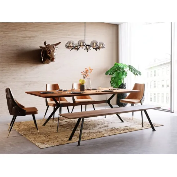 table_downtown_walnut_xcm_3.webp Best KARE Design Table Downtown Walnut 220x100cm