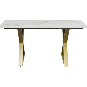 Outlet KARE Design Table Eternity Cross Brass 160x80cm