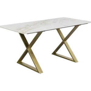 Outlet KARE Design Table Eternity Cross Brass 160x80cm