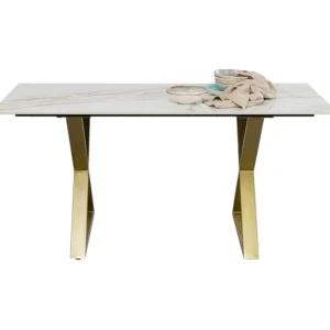 Outlet KARE Design Table Eternity Cross Brass 160x80cm