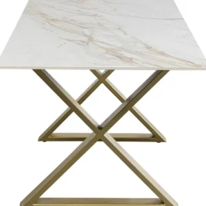 Outlet KARE Design Table Eternity Cross Brass 160x80cm