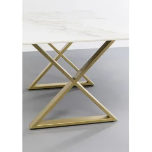 Outlet KARE Design Table Eternity Cross Brass 160x80cm