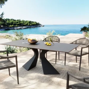 Hot KARE Design Table Gloria Ceramic Black 180x90cm