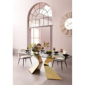 Clearance KARE Design Table Gloria Gold 200x100cm