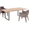 Online KARE Design Table Harmony Crude Steel 180x90