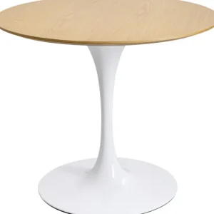 Clearance KARE Design Table Invitation Set Oak White Ø90cm