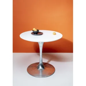 Clearance KARE Design Table Invitation Set White Zinc Ø90cm