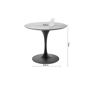 Clearance KARE Design Table Invitation Set White Zinc Ø90cm
