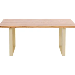 Online KARE Design Table Jackie Oak Brass 160x80