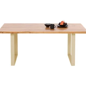 Online KARE Design Table Jackie Oak Brass 160x80