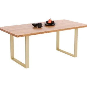 Online KARE Design Table Jackie Oak Brass 160x80