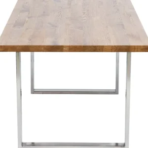 Fashion KARE Design Table Jackie Oak Chrome 160x80
