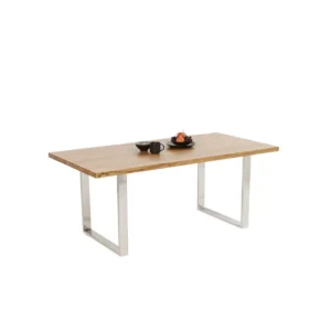Fashion KARE Design Table Jackie Oak Chrome 160x80