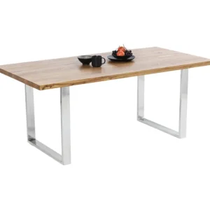 Fashion KARE Design Table Jackie Oak Chrome 160x80