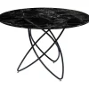 Hot KARE Design Table Molekular Black Marble Glass Ø120cm