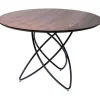 Online KARE Design Table Molekular Black Walnut Ø120cm