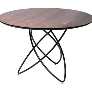 Online KARE Design Table Molekular Black Walnut Ø120cm
