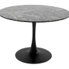 Hot KARE Design Table Schickeria Marble Black Ø110cm