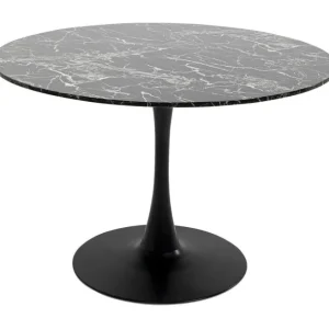 Hot KARE Design Table Schickeria Marble Black Ø110cm