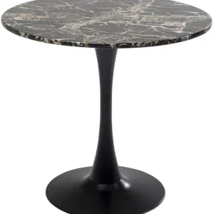 Fashion KARE Design Table Schickeria Marble Black Ø80cm