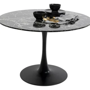Hot KARE Design Table Schickeria Marble Black Ø110cm