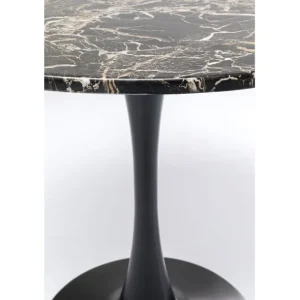 Fashion KARE Design Table Schickeria Marble Black Ø80cm
