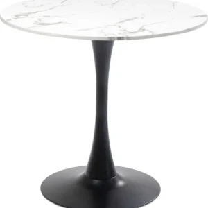 Online KARE Design Table Schickeria Marble White Black Ø80cm